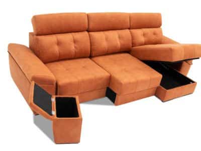 sofas chaise longue con arcon y asientos de carro