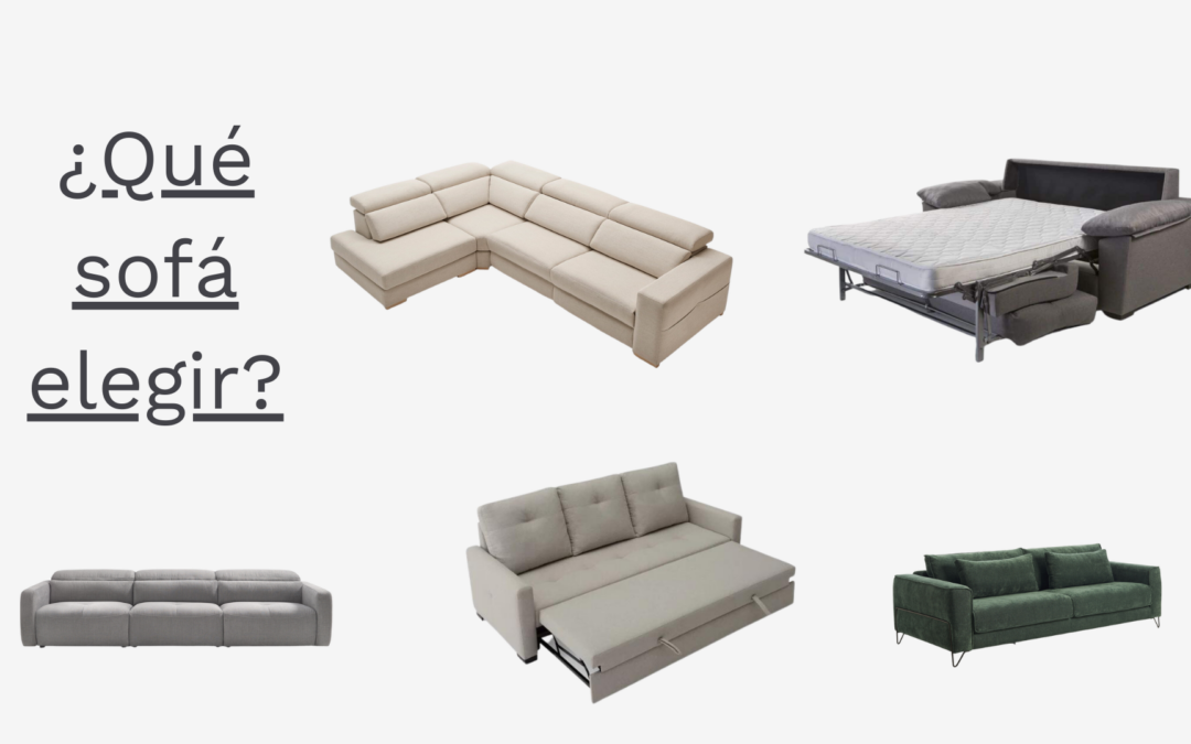 Tipos de sofá, ¿Cuál elegir?